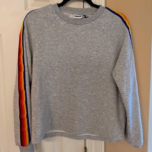 Noisy May Rainbow Stripe Sweatshirt